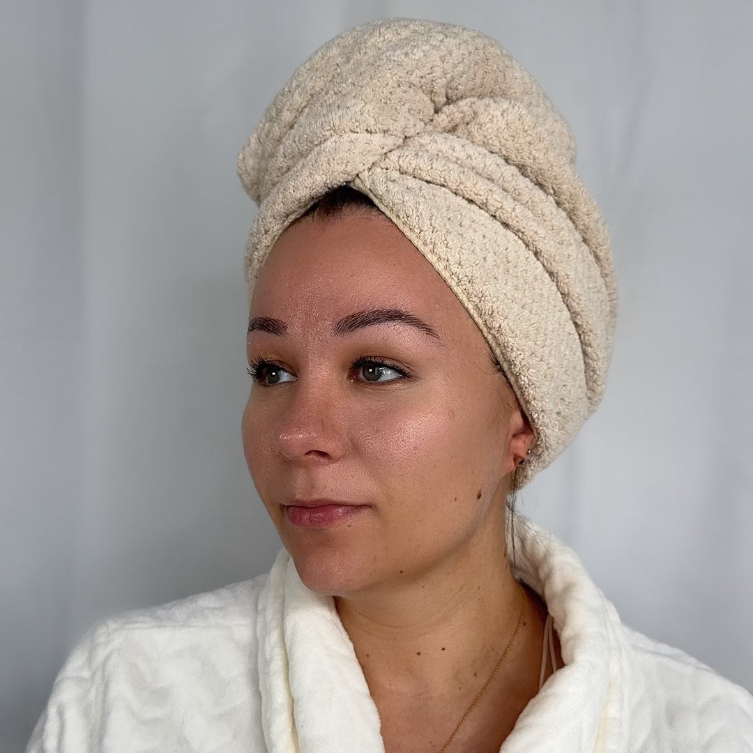 Serviette cheveux absorbante