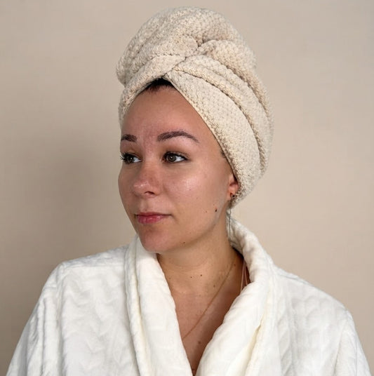Serviette cheveux absorbante